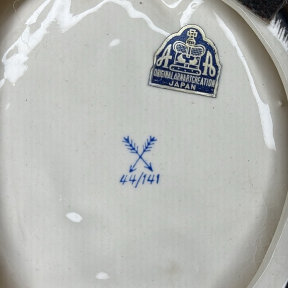 Arnat Original Vintage Japan Hobo “All Lit Up” Porcelain - Picture 3 of 12